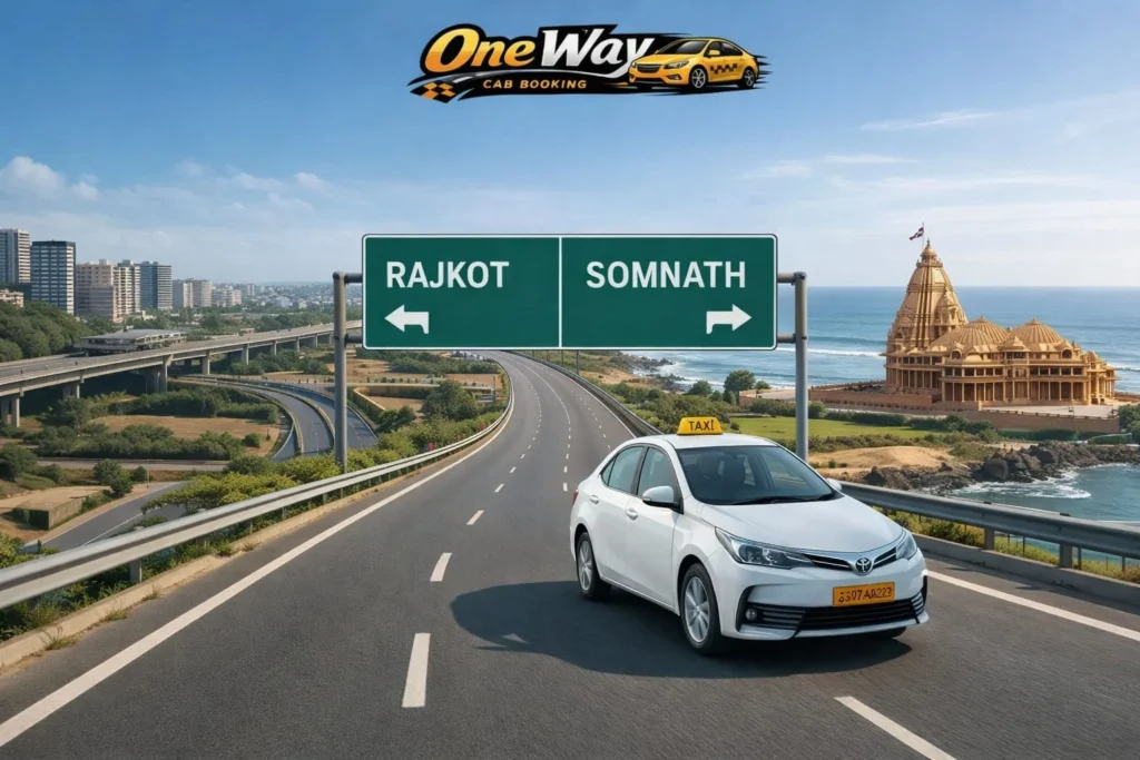 rajkot to somanth taxi