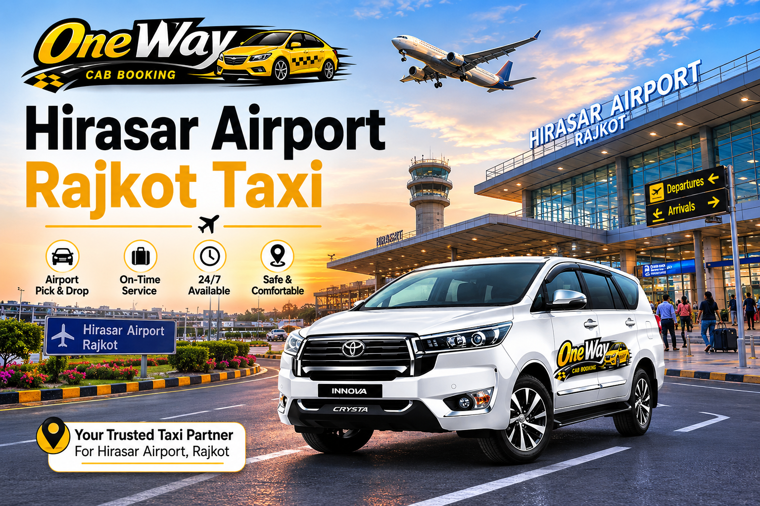 Hirasar Airport Rajkot taxi