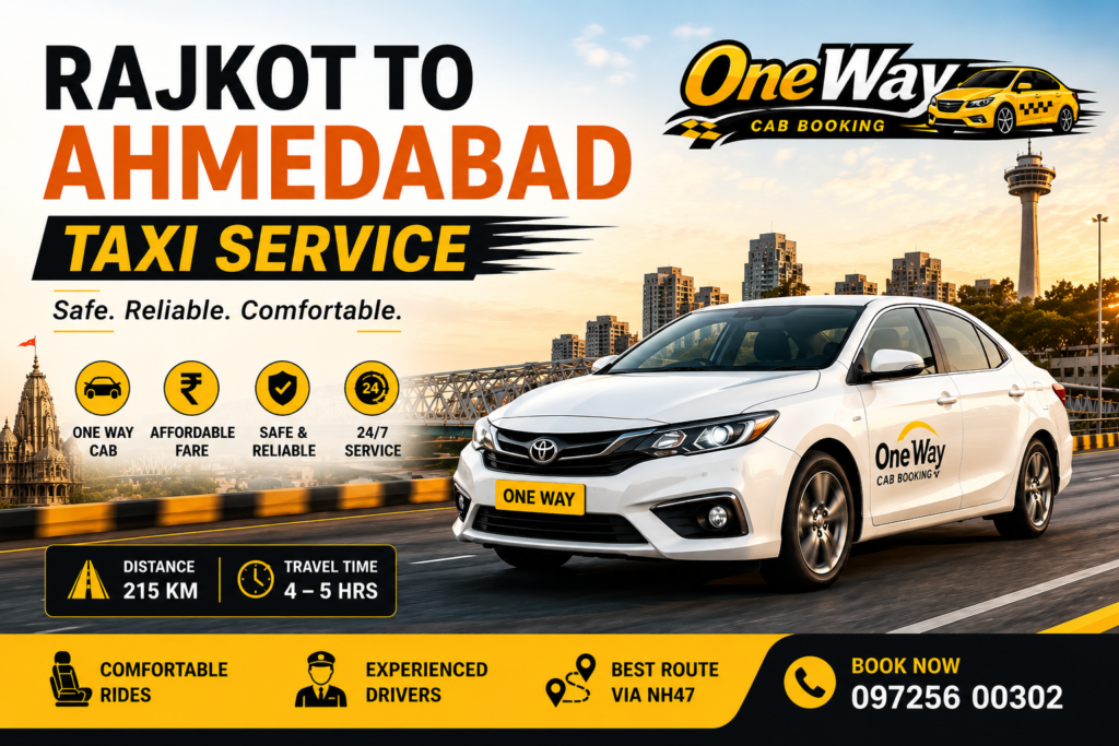 rajkot to ahmedabad taxi service