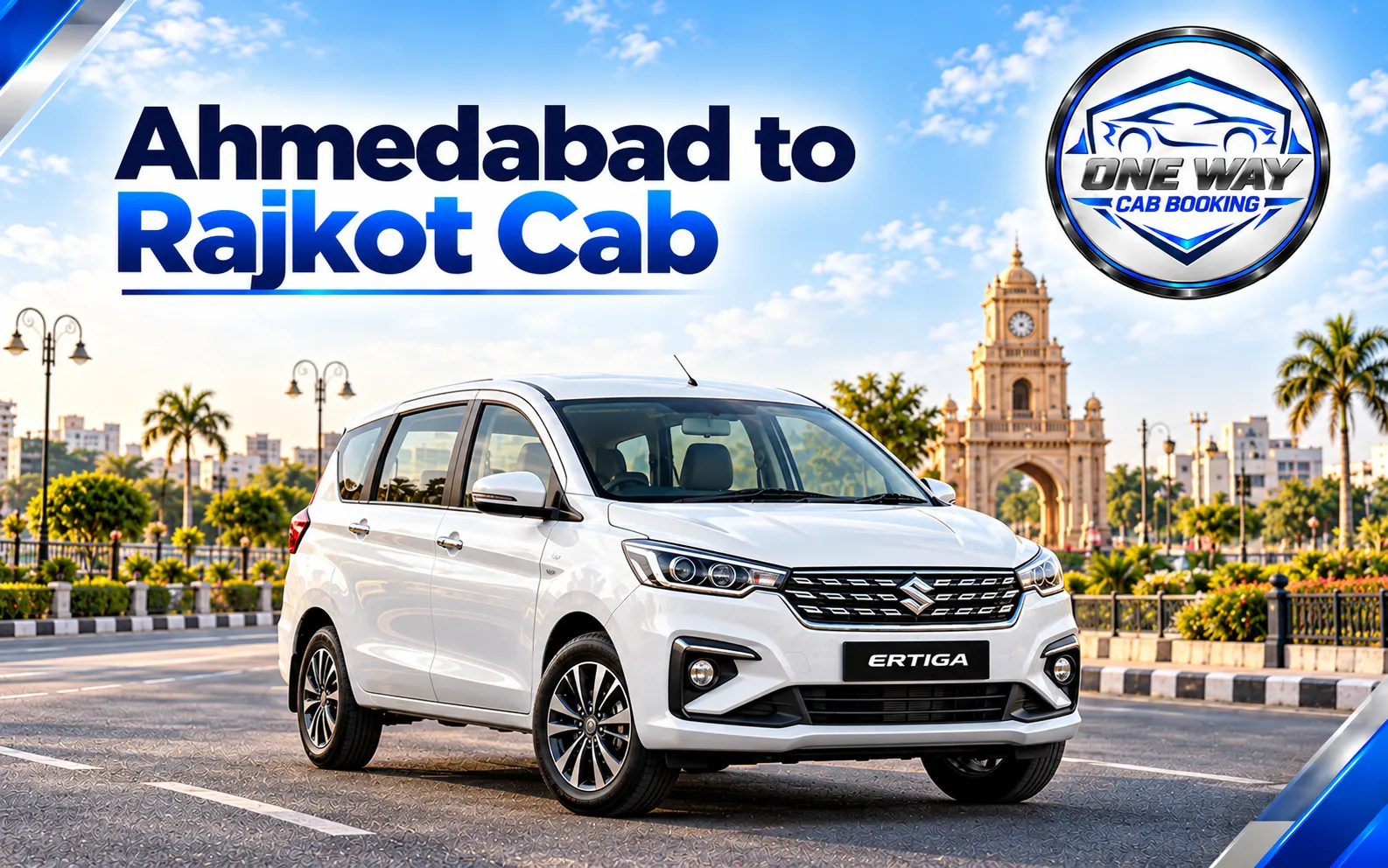 Ahmedabad to Rajkot cab service for comfortable intercity travel.