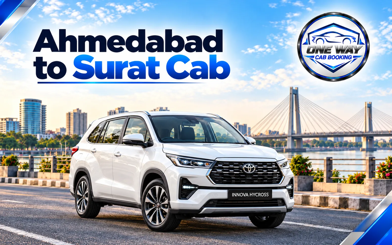 Toyota Innova Hycross for Ahmedabad to Surat cab service